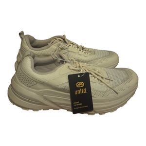 Ecko Unltd. Men's Athletic Sport Sneakers Shoes Size 7.5 M White Cream NWT
